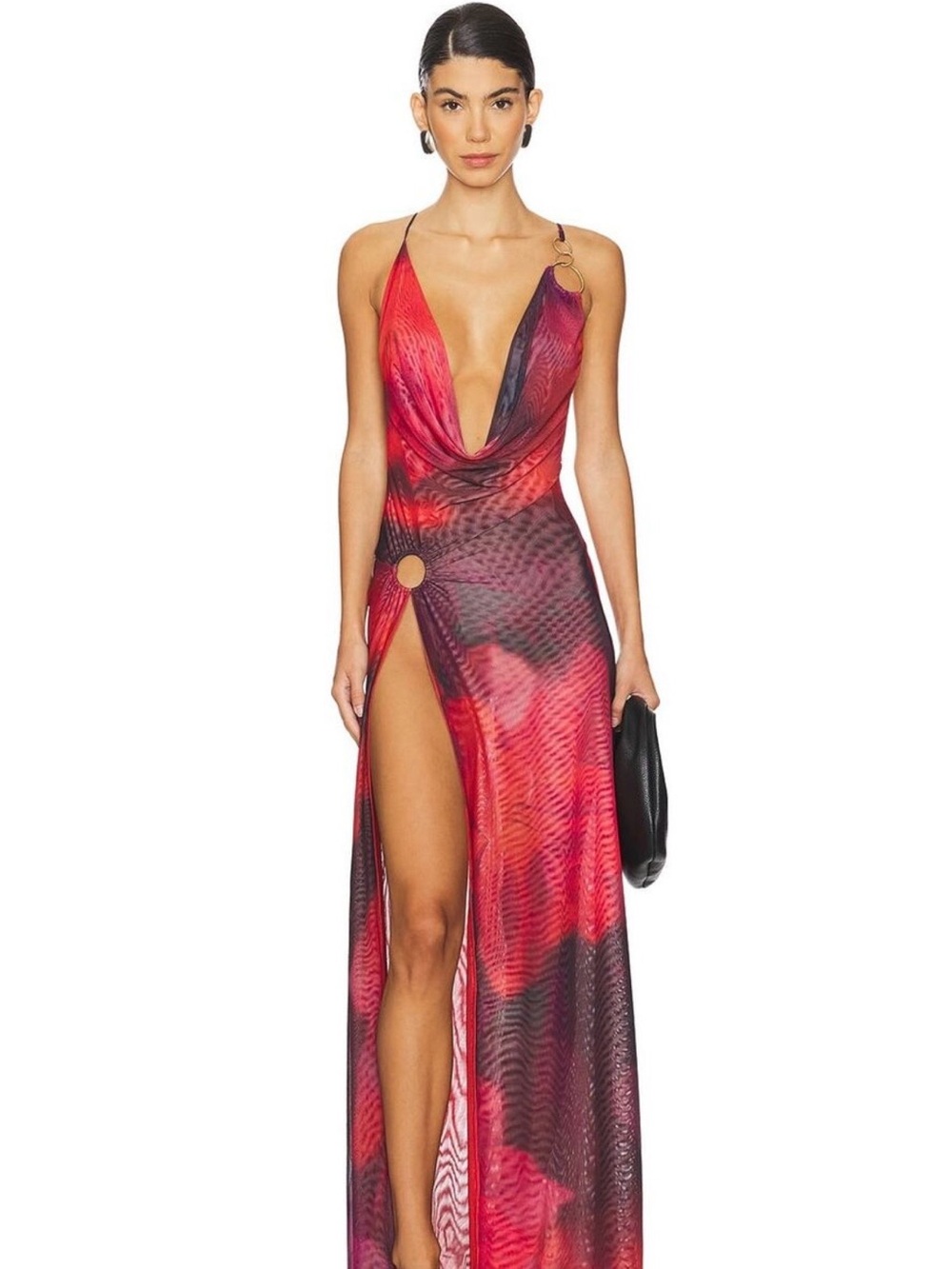 NWT Jaded London Vixen Maxi in Blur Floral Print